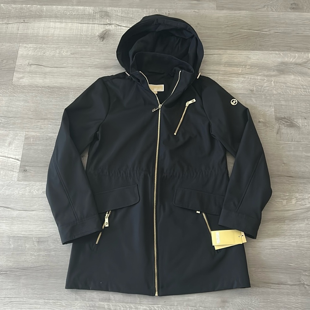 MICHAEL Michael Kors
Women's Plus Size Hooded Water-Resistant Anorak Coat